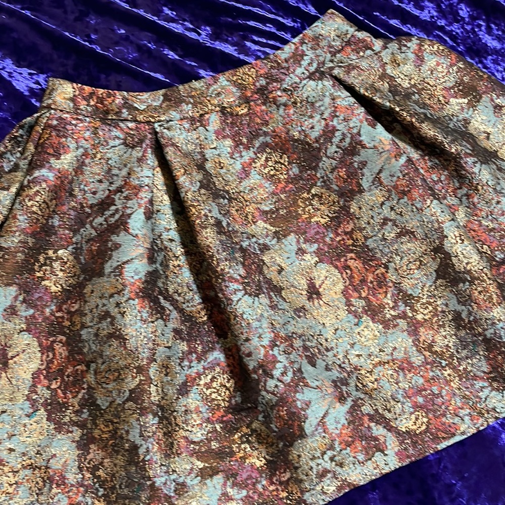 Coco + Jameson Floral Brocade Skirt